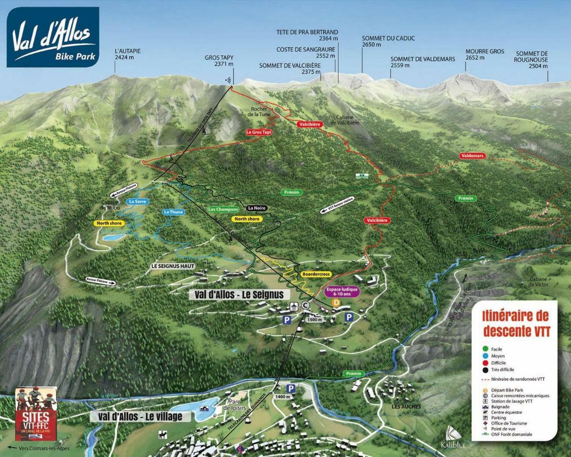 Studio Chaleureux A La Foux D'Allos Buitenkant foto