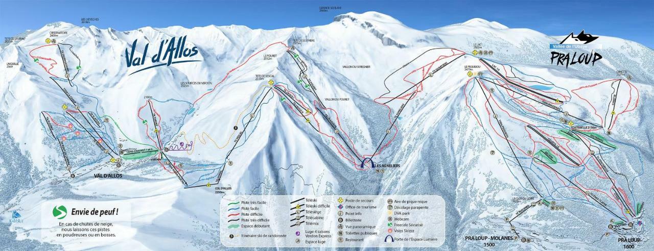 Studio Chaleureux A La Foux D'Allos Buitenkant foto
